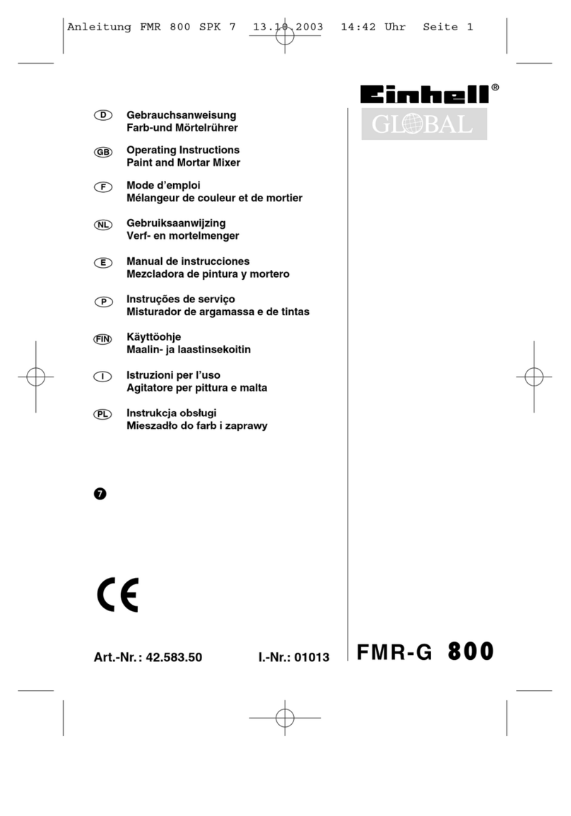 EINHELL FMR-G 800 User manual