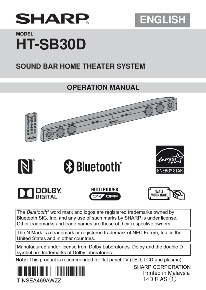 Sharp HT-SB30D Operation manual