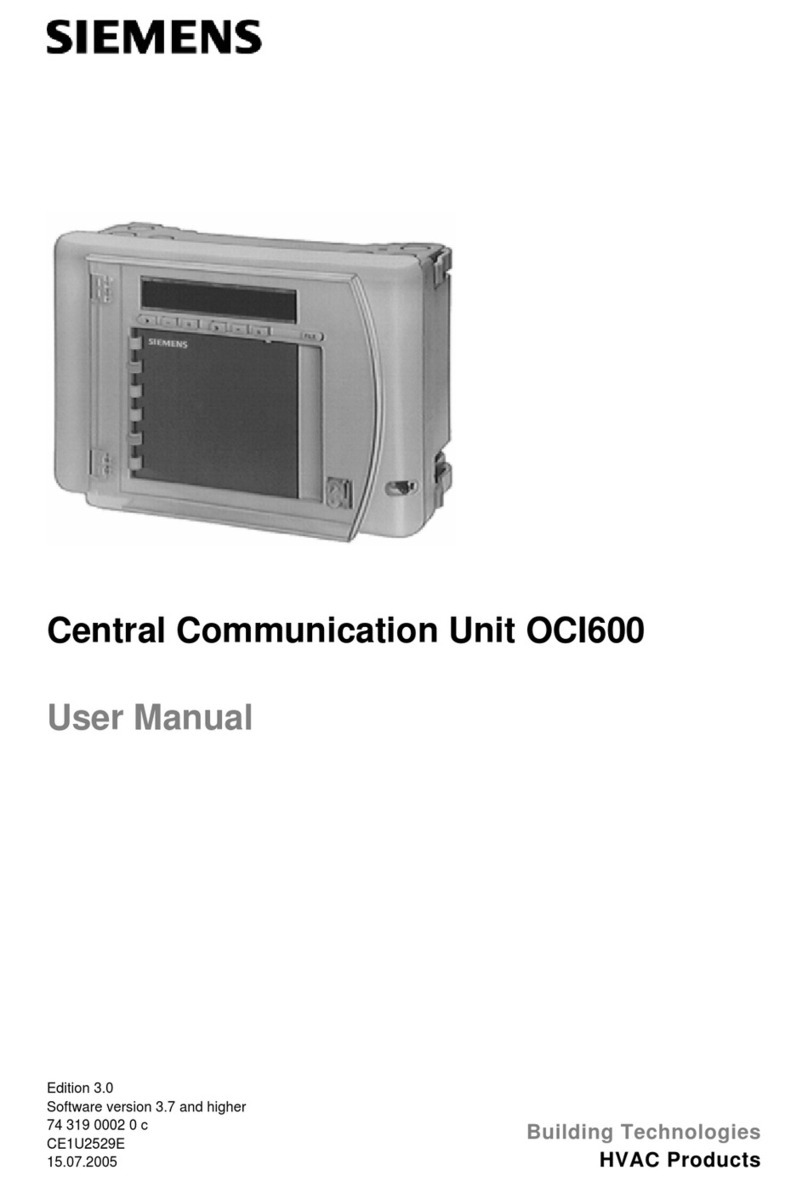 Siemens OCI600 User manual
