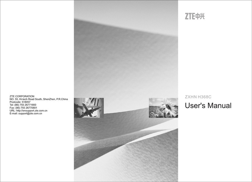 Zte ZXHN H368C User manual