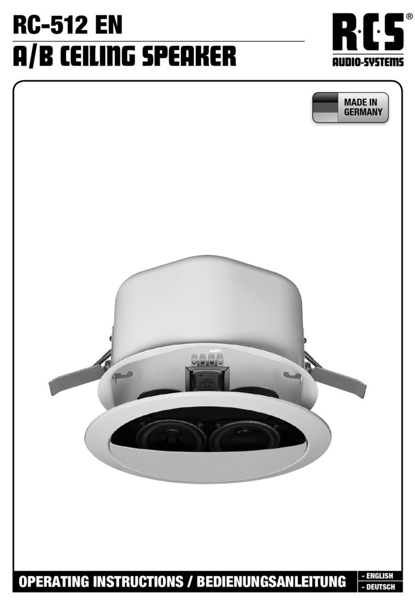 RCS AUDIO-SYSTEMS RC-512 EN operating instructions