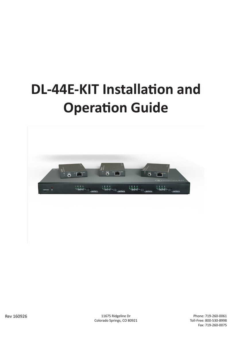 DigitaLinx DL-44E-KIT Installation and operation guide