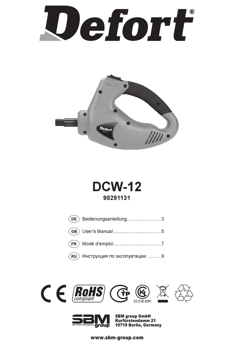 Defort DCW-12 user manual