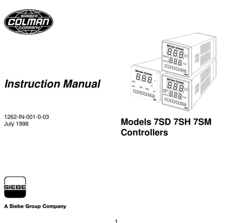 Siebe Group Company Barber Colman 7SD User manual