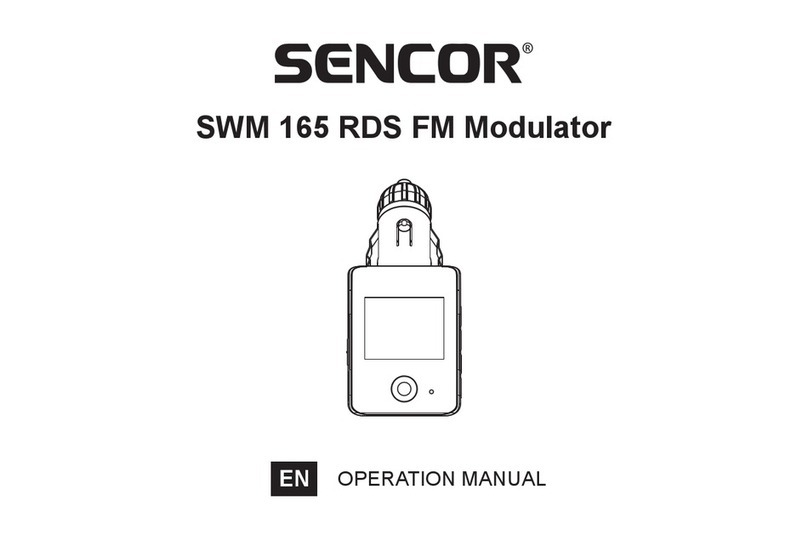 Sencor SWM 165 RDS Operation manual