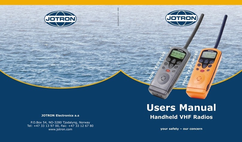 jotron Tron TR20 PLUS User manual jotron Tron TR20 PLUS User manual