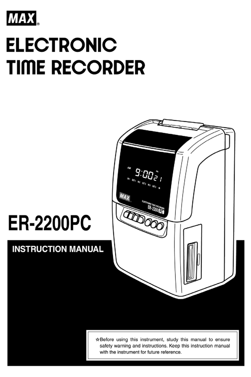 Max ER-2200PC instruction manual