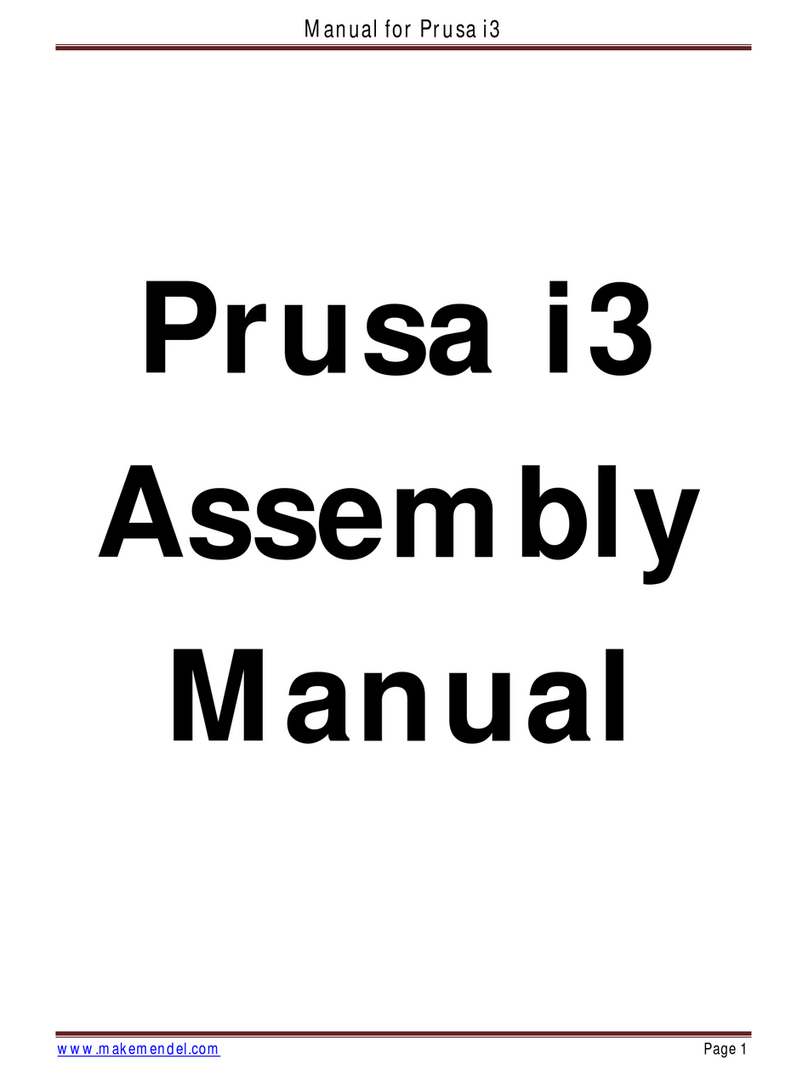Prusa Research i3 User manual