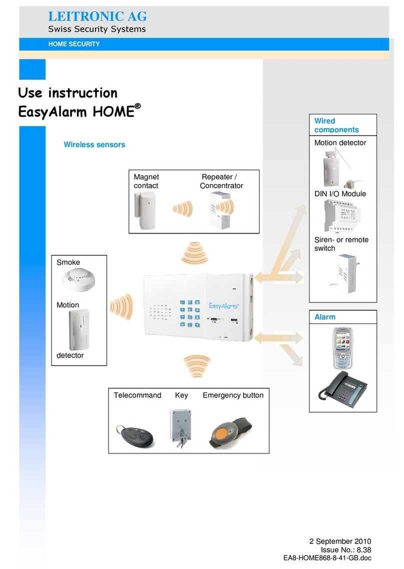 Leitronic AG EasyAlarm HOME Operating and maintenance manual