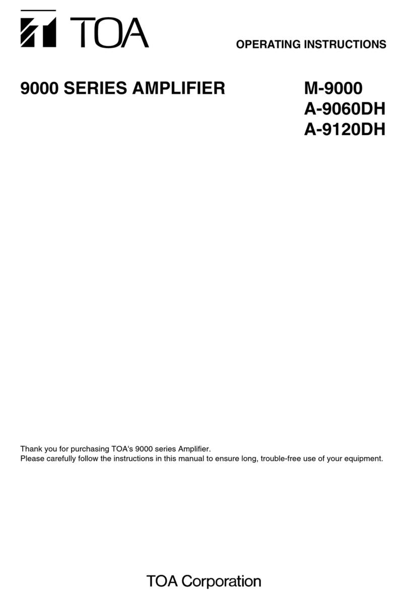 Toa 9000 Series User manual