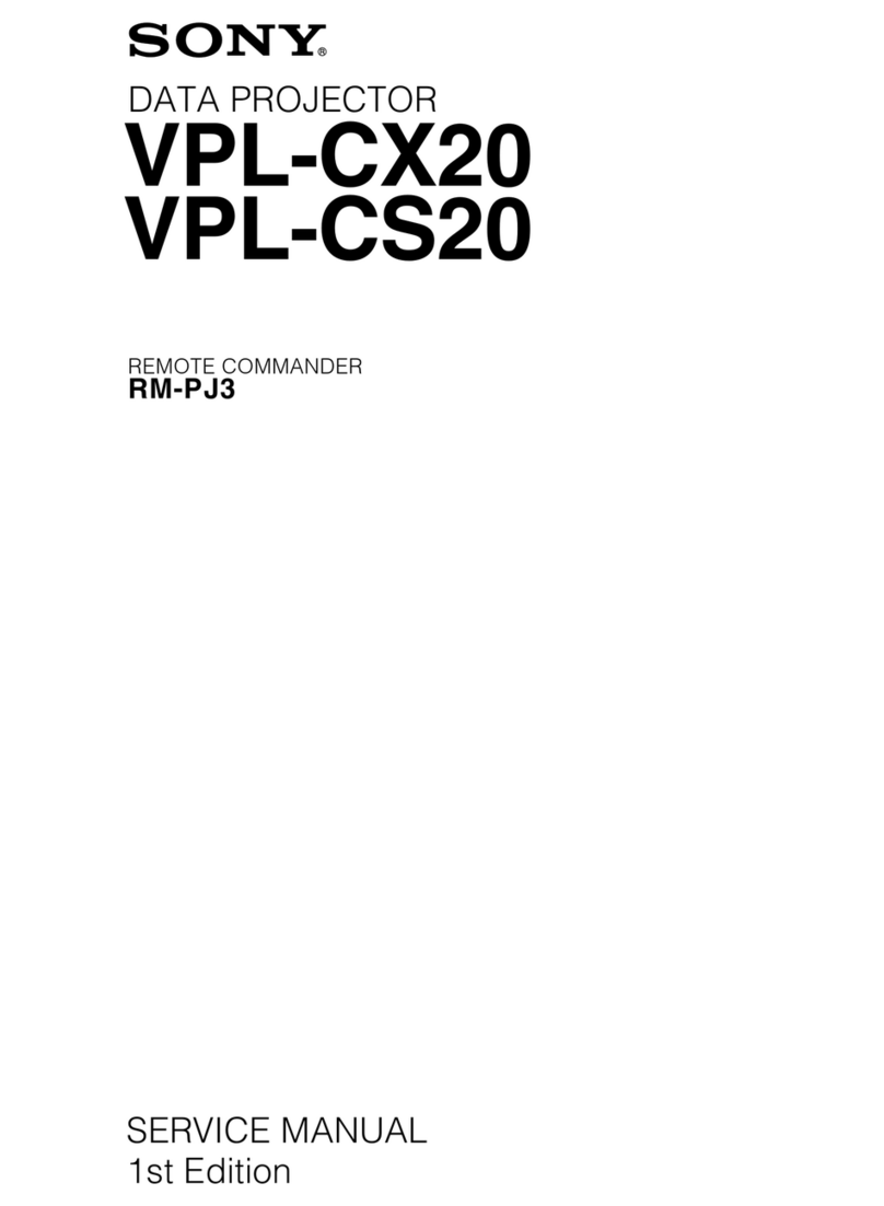 Sony VPL-CX20 User manual