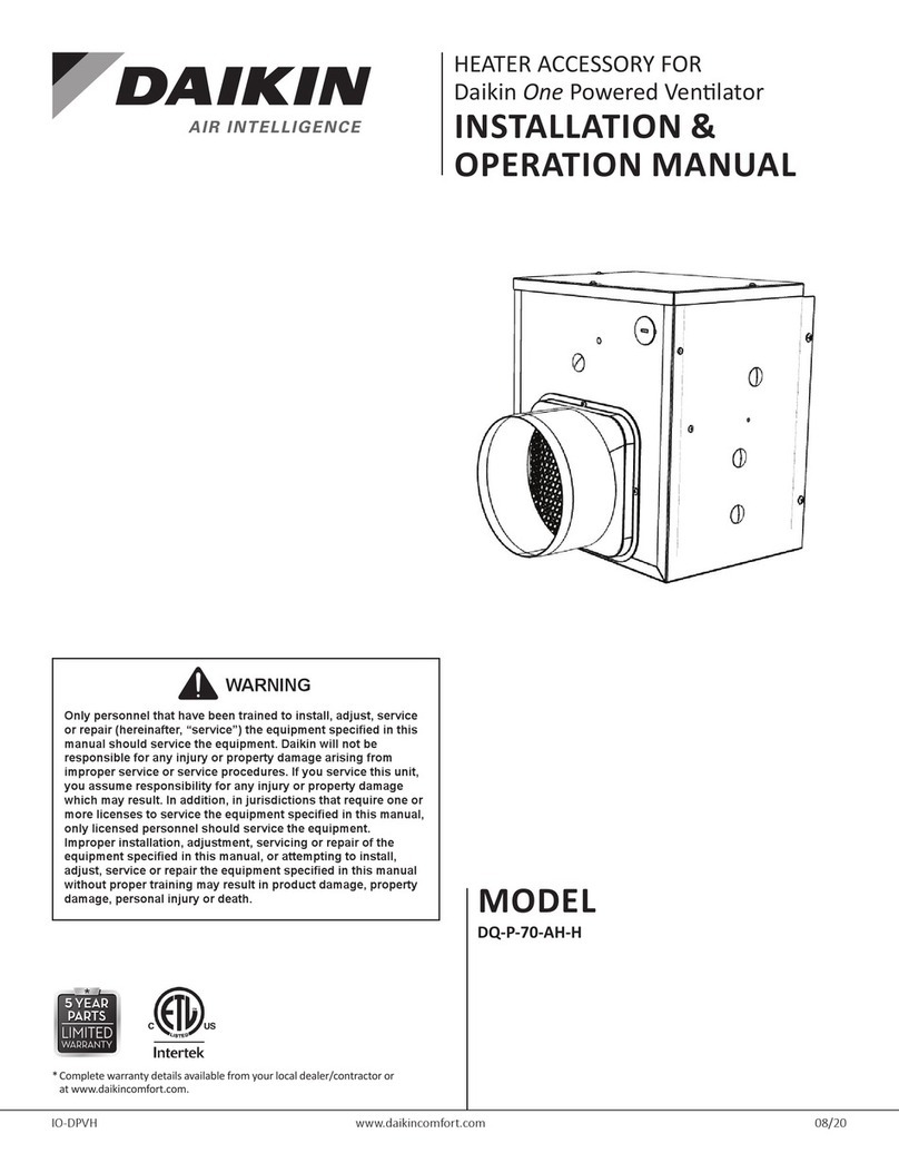 Daikin DQ-P-70-AH-H User manual