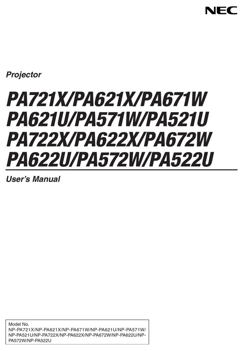 NEC PA721X User manual