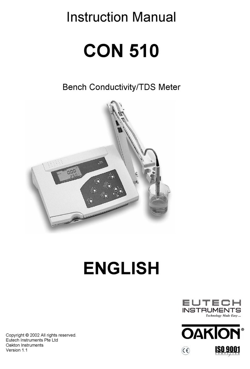 EUTECH INSTRUMENTS Oakton CON 510 instruction manual EUTECH INSTRUMENTS Oakton CON 510 instruction manual