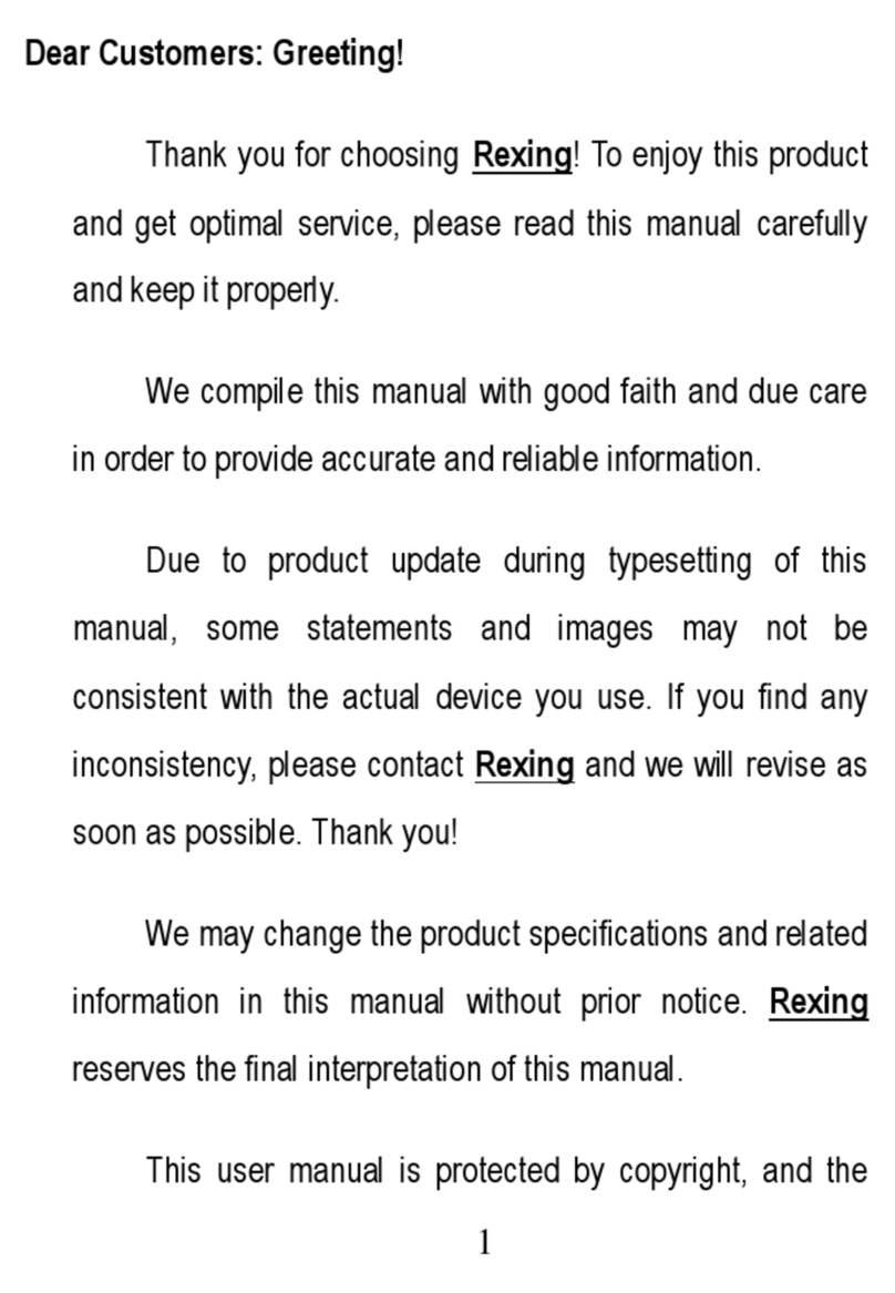 Rexing R1 User manual