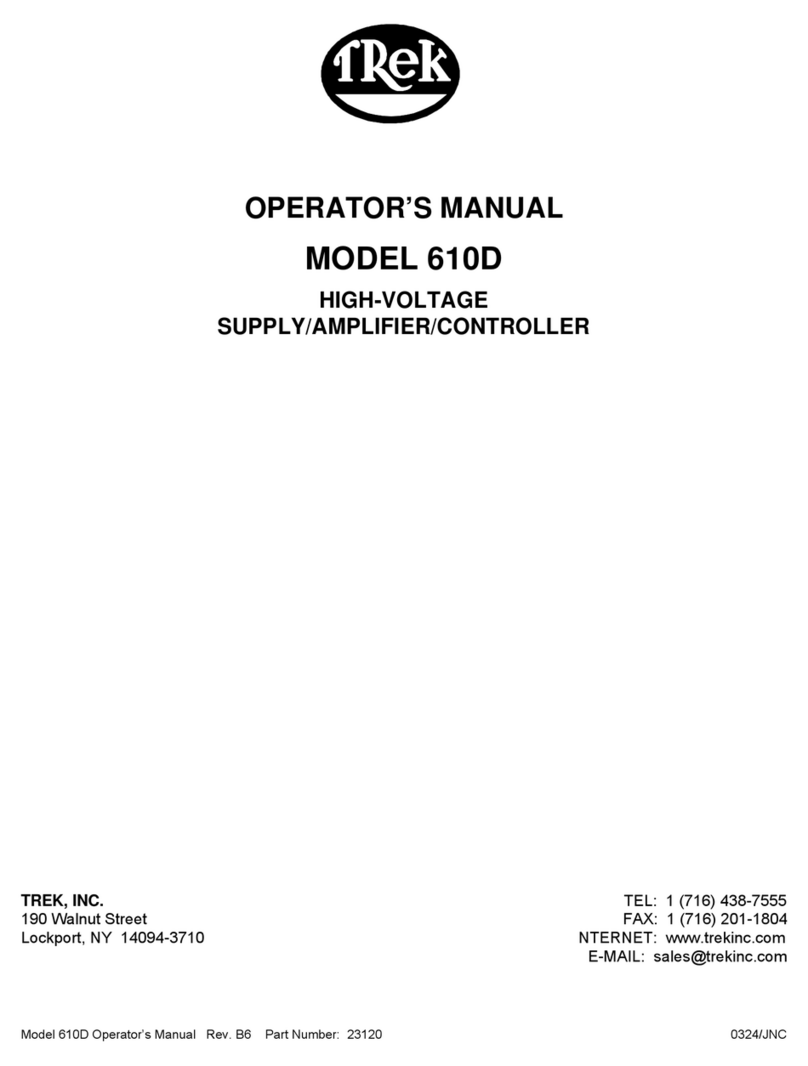 Trek 610D Operator's manual