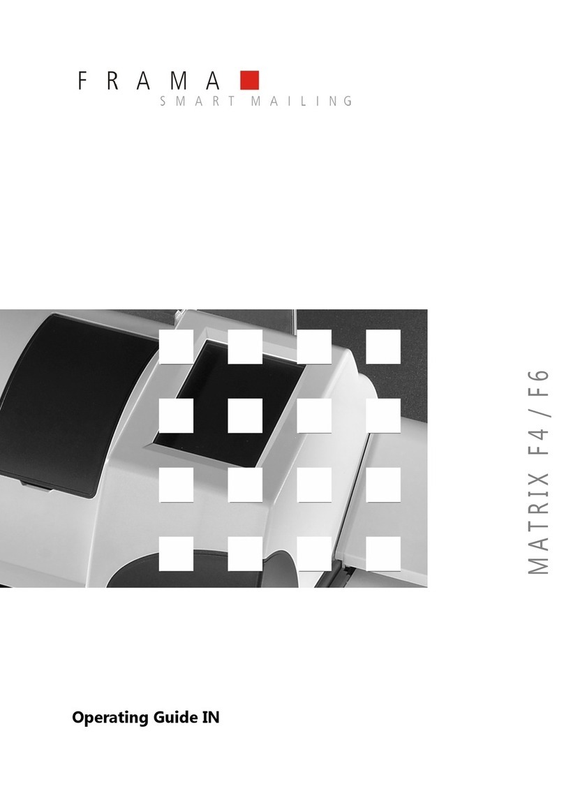 Frama Matrix F4 User manual Frama Matrix F4 User manual