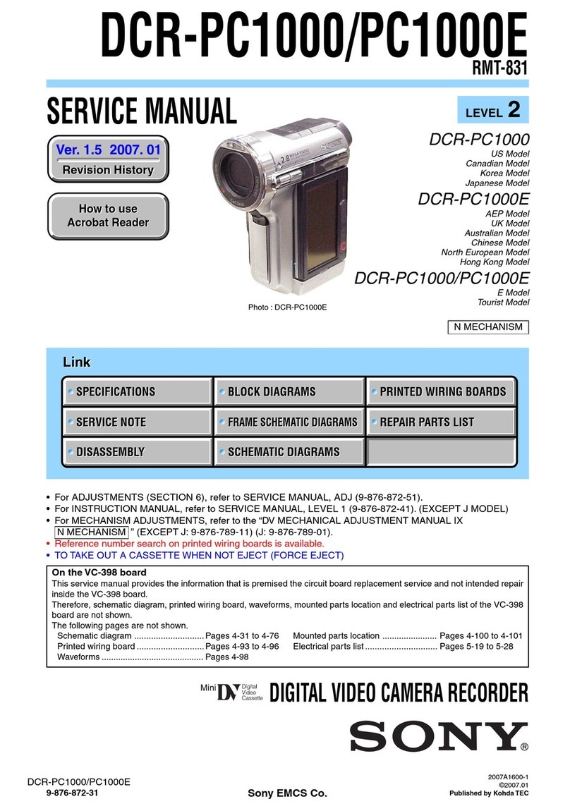 Sony DCR-PC1000 User manual