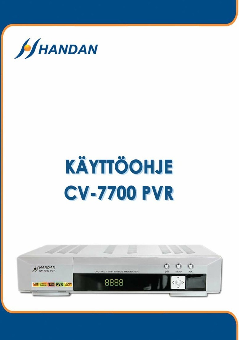 HANDAN CV-7700 PVR user manual