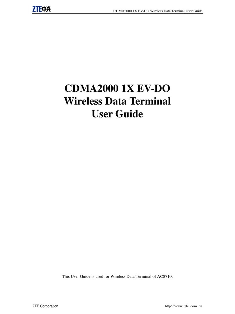 Zte CDMA2000 1X EVDO user guide