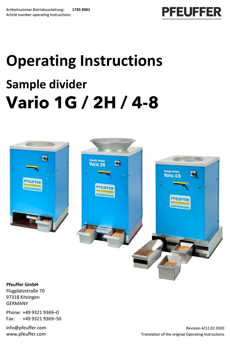 Pfeuffer Vario 1G User manual
