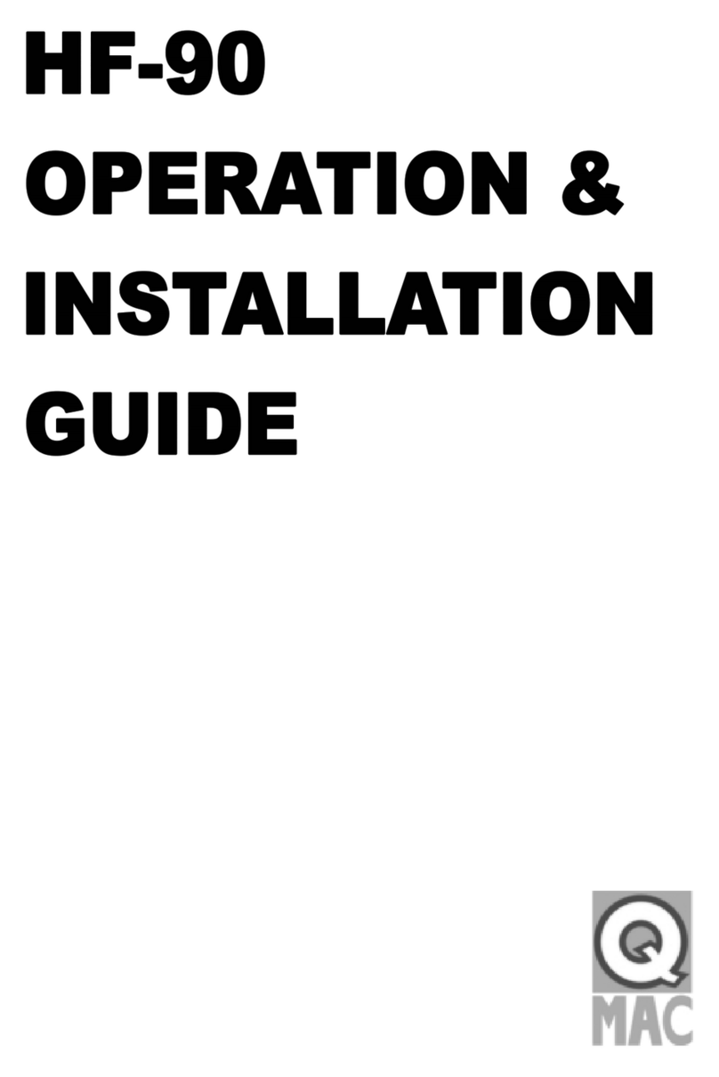 Q-Mac HF-90 Operations & installation guide