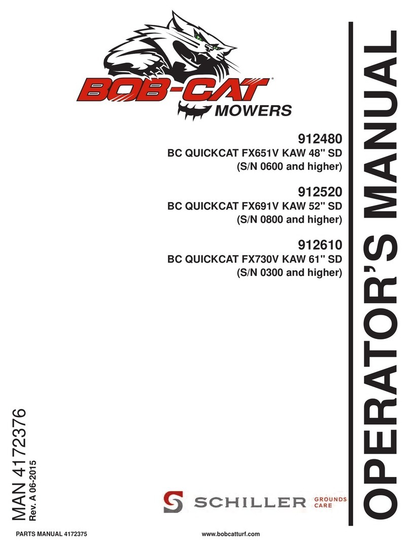 Schiller Grounds Care BOB-CAT QUICKCAT 912480 Operator's manual
