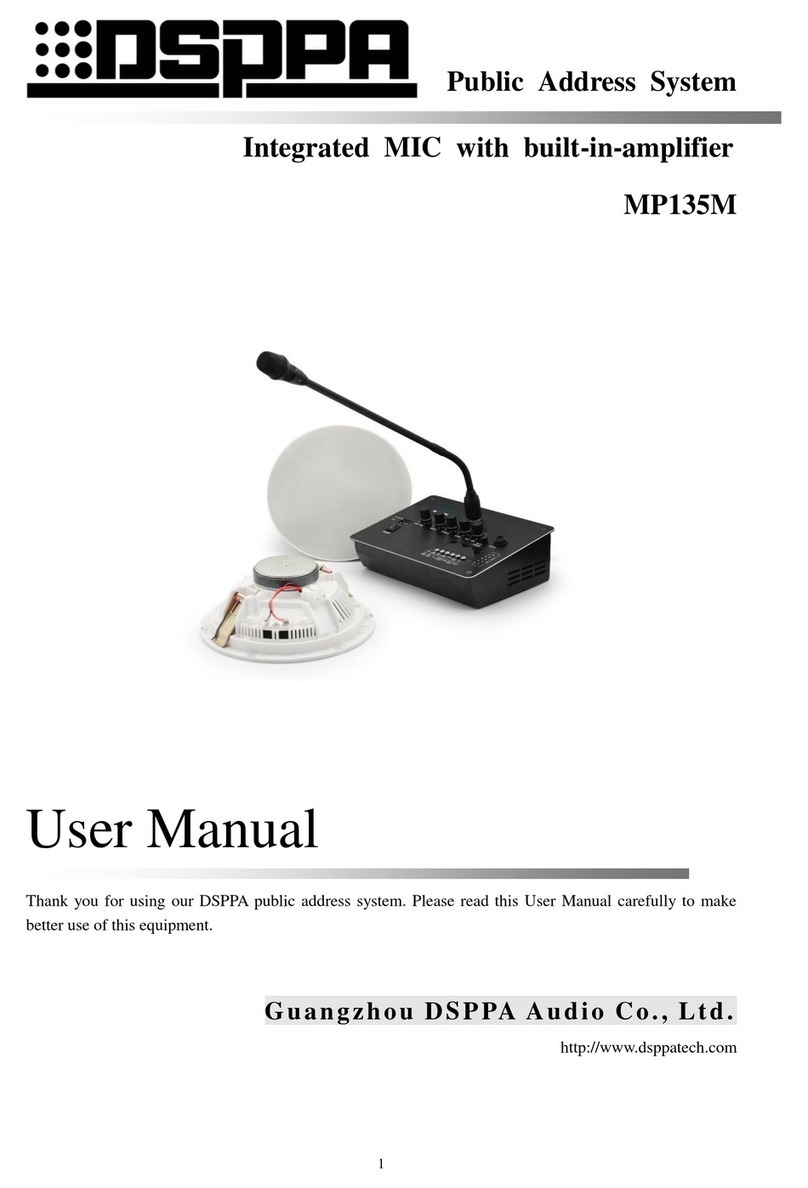 DSPPA MP135M User manual