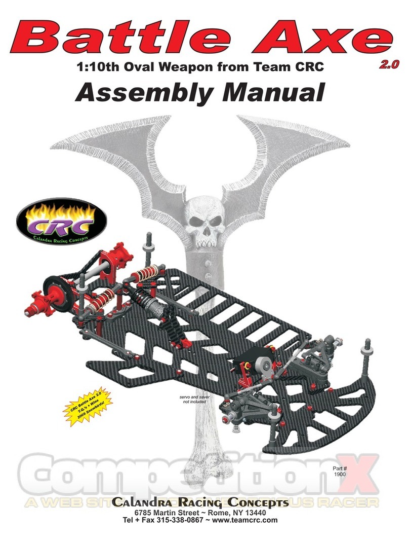 Calandra Racing Concepts Battle Axe 2.0 User manual