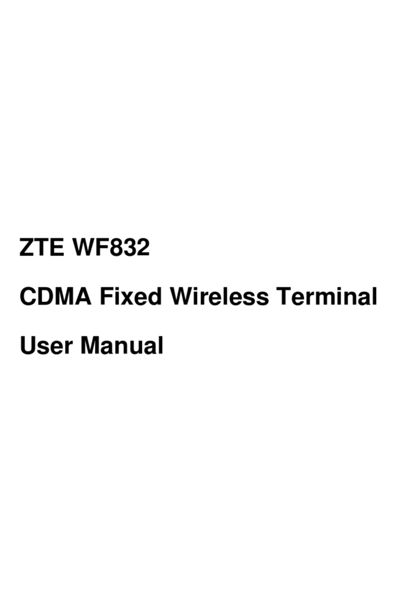 Zte WF832 User manual