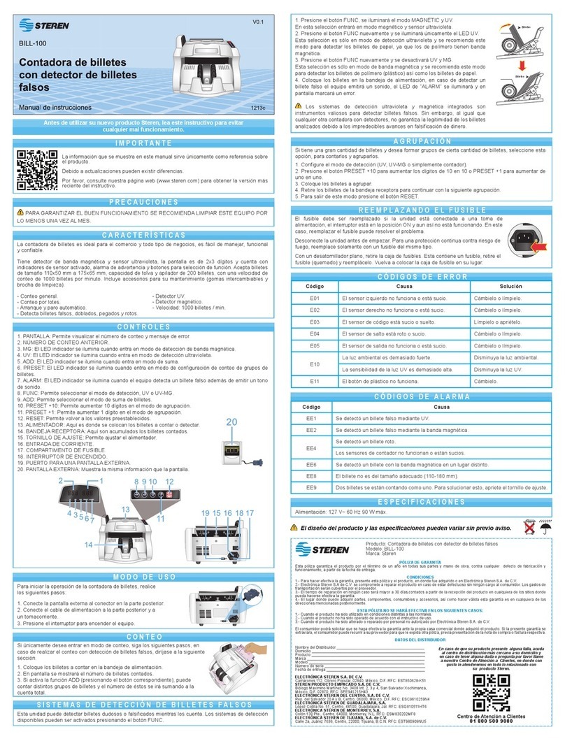 Steren BILL-100 User manual