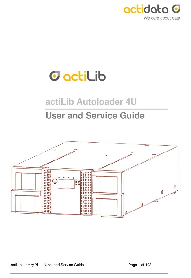 Actidata actiLib Autoloader 4U User's and service guide
