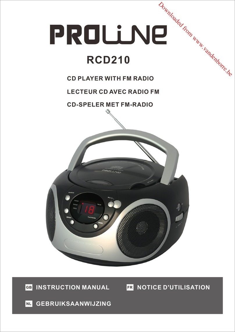 Proline RCD210 instruction manual