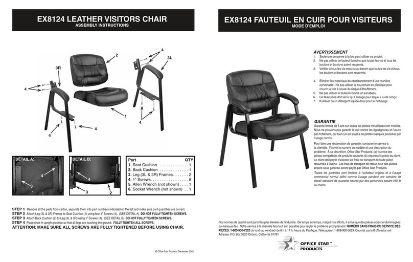 Office Star Products EX8124 Assembly instructions
