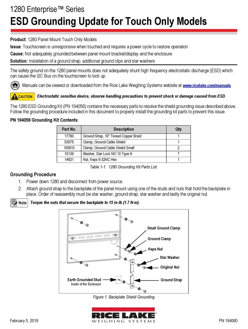 Rice Lake 1280 Enterprise Series Technical manual