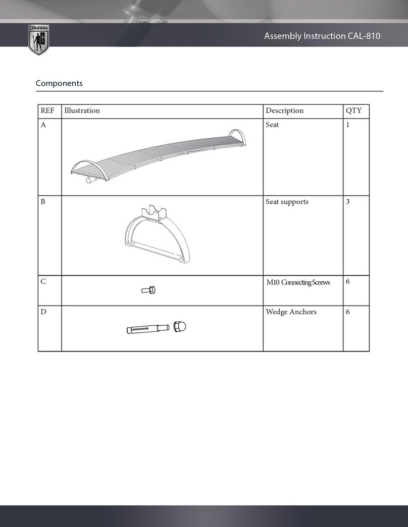Canaan CAL-810 Assembly instruction Canaan CAL-810 Assembly instruction
