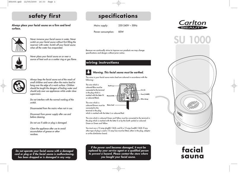 Carlton SU 1000 manual
