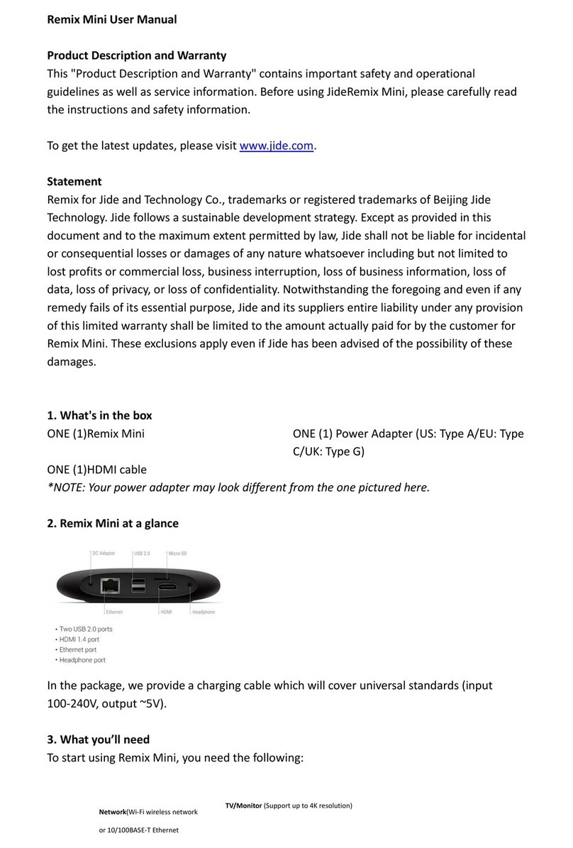 Jide Remix Mini user manual
