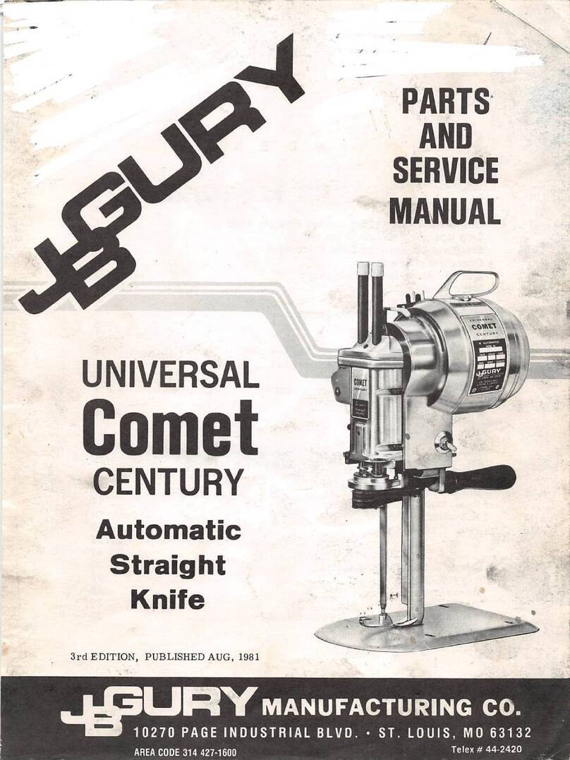 JB GURY UNIVERSAL Comet CENTURY Parts and service manual
