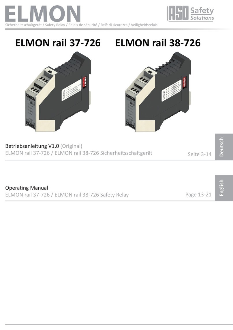 ASO Safety Solutions ELMON rail 37-726 operating manual