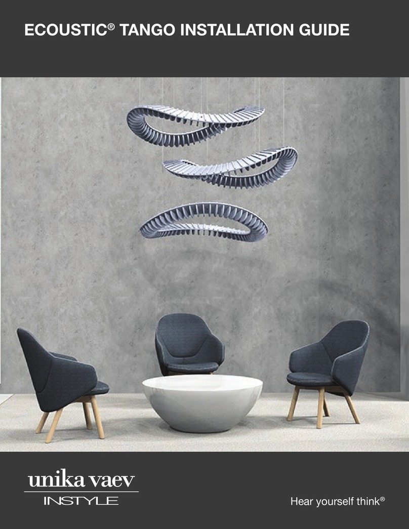 unika vaev INSTYLE ECOUSTIC TANGO installation guide