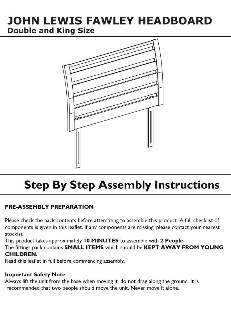 John Lewis Fawley Headboard User manual John Lewis Fawley Headboard User manual