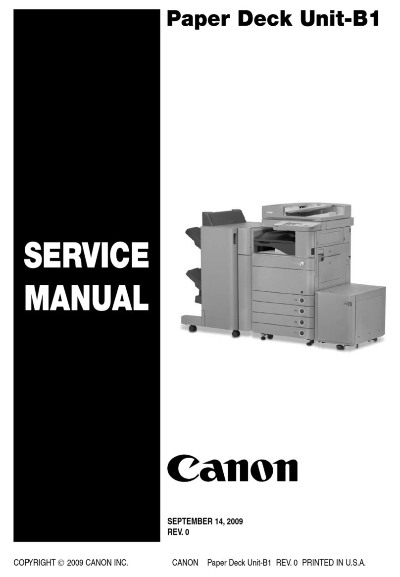 Canon Paper Deck Unit-B1 User manual