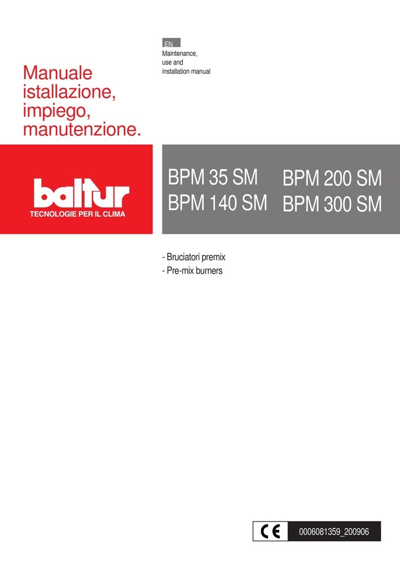 baltur BPM 35 SM Maintenance, use and installation manual baltur BPM 35 SM Maintenance, use and installation manual