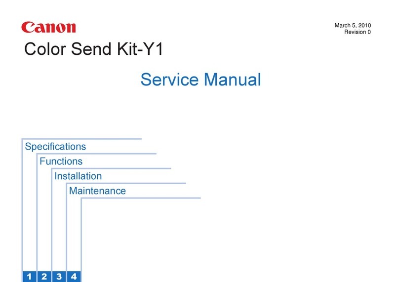 Canon Color Send Kit-Y1 User manual