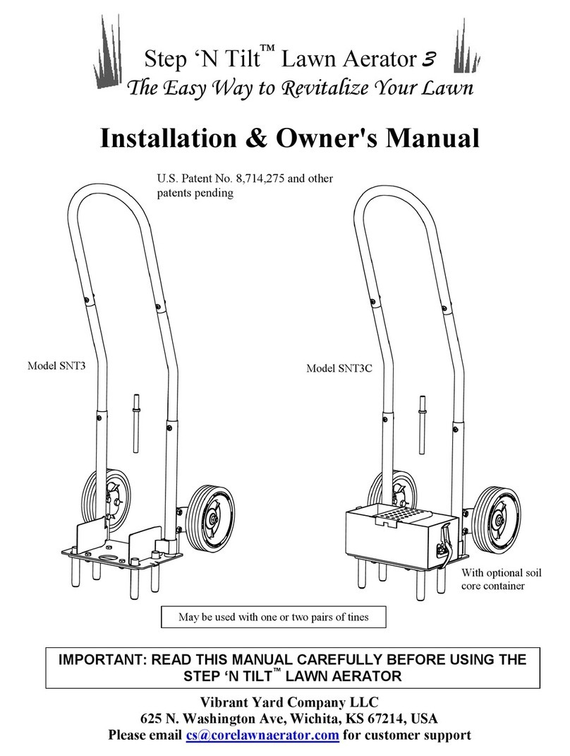 Vibrant Yard Step ’N Tilt Lawn Aerator 3 Installation & owner's manual