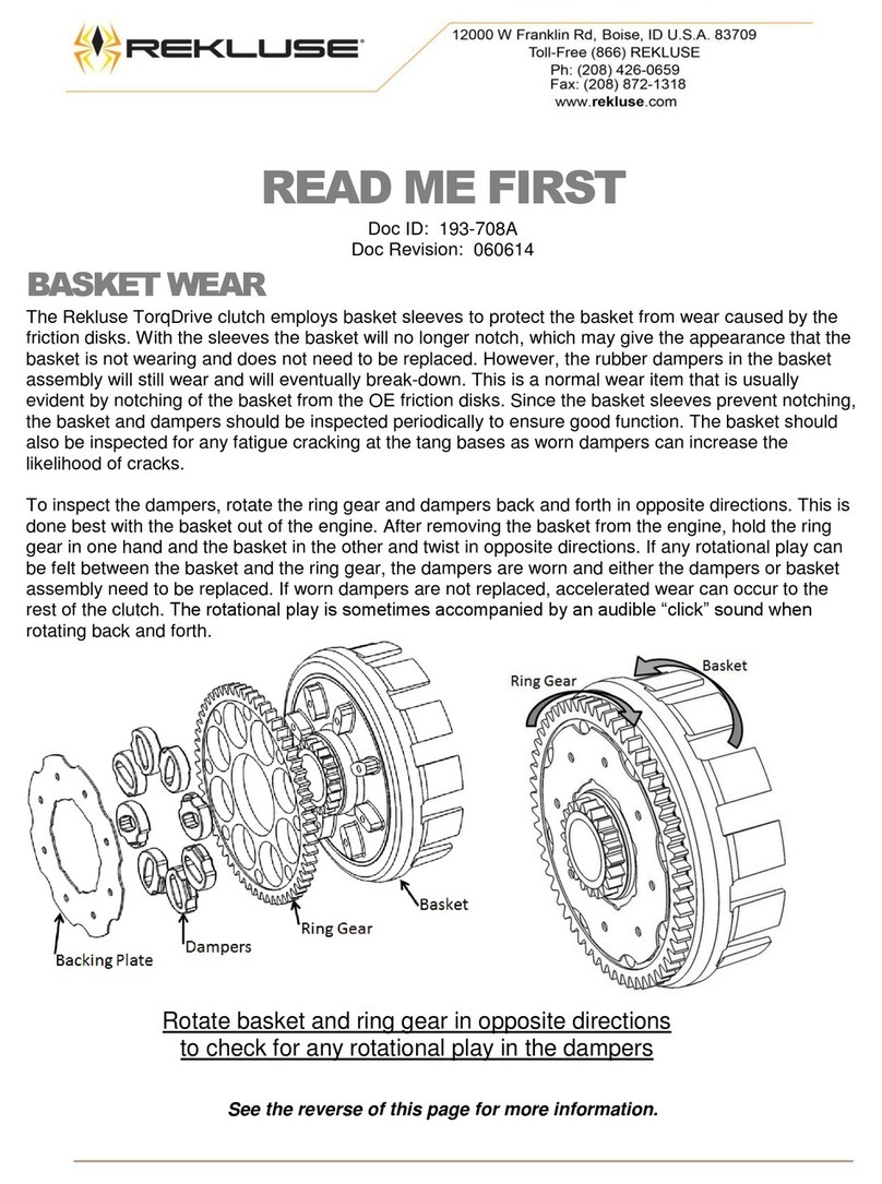 Rekluse TorqDrive Manual