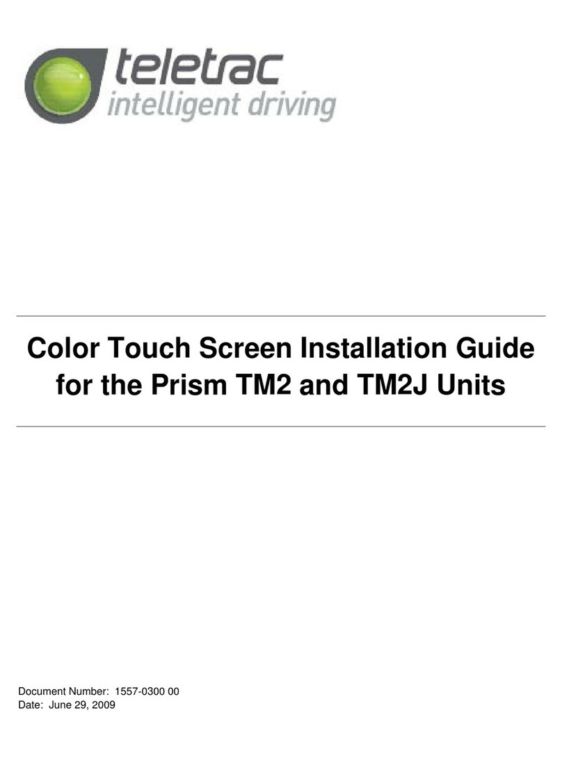 Teletrac Color Touch Screen installation guide