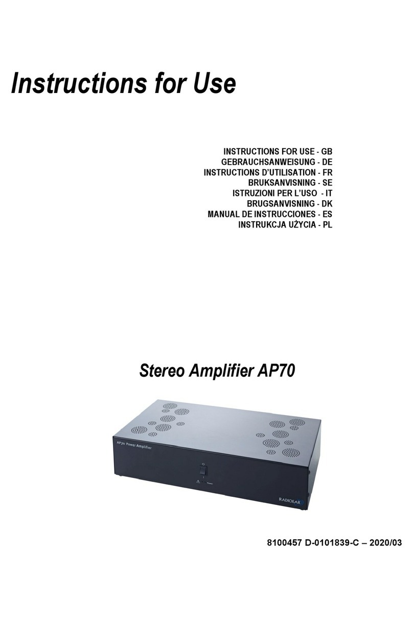 RADIOEAR AP70 Instructions for use