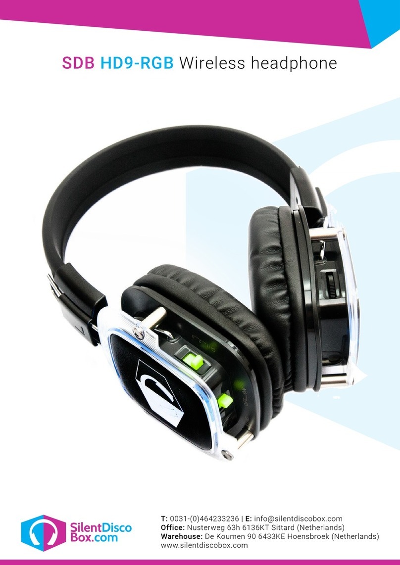 Silent disco box HD9-RGB manual